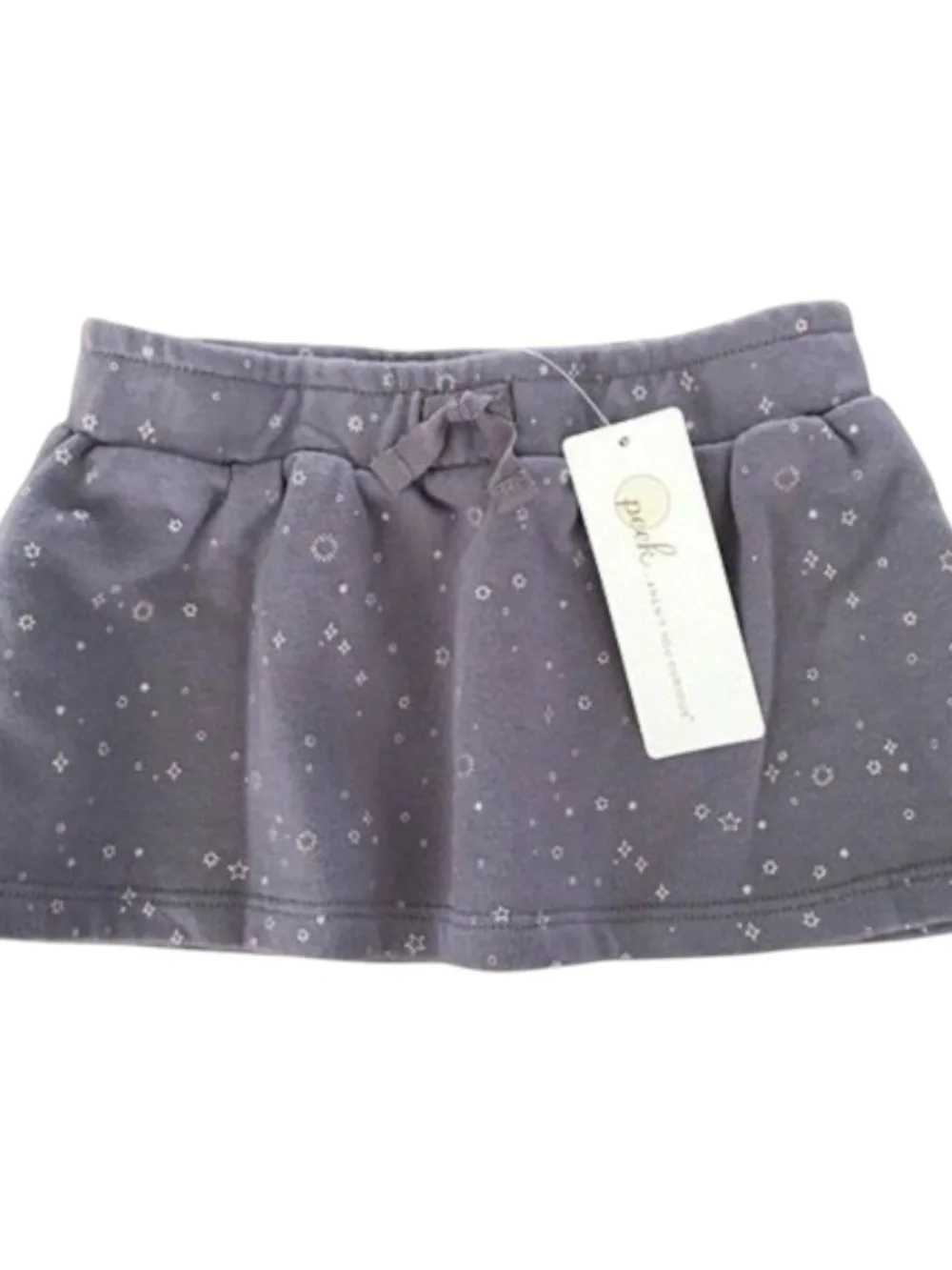 Peek Toddler Girls Star Print Skirt Purple/Gray Size 2T